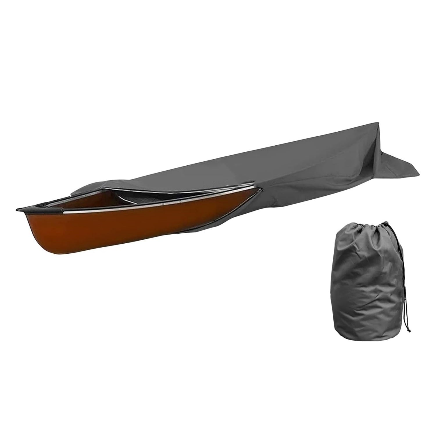 600D Kayak Cover: Upgraded Zipper Closure Waterproof Canoe Outdoor Storage Bag
