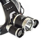 3 LED XM-L T6 Waterproof Headlamp LED Torch Flashlight