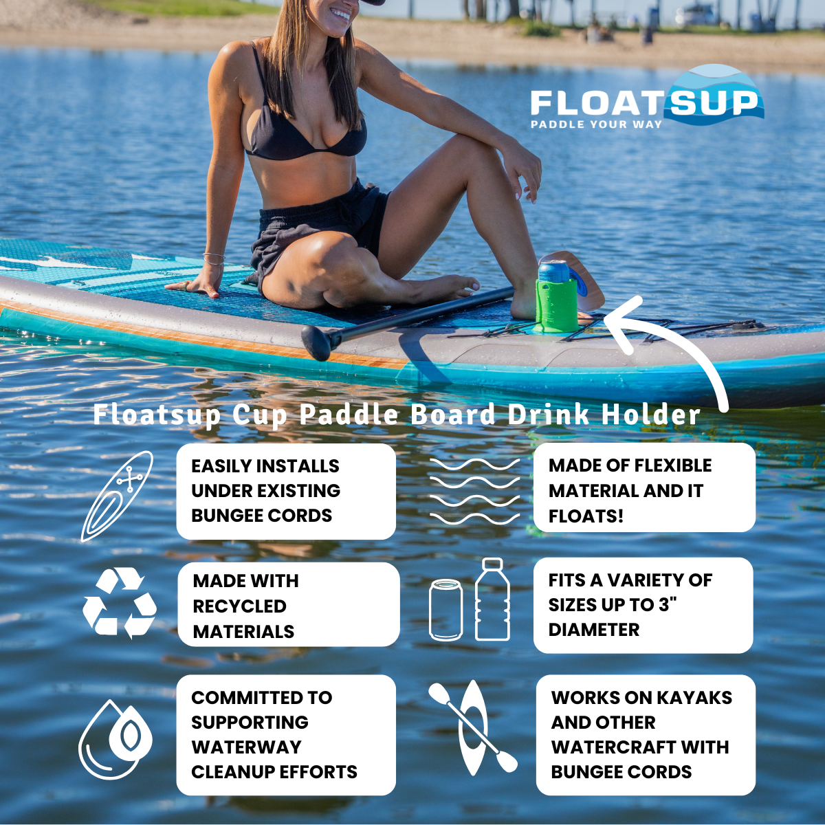 Floatsup® Cup Drink Holder