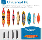 600D Kayak Cover: Upgraded Zipper Closure Waterproof Canoe Outdoor Storage Bag