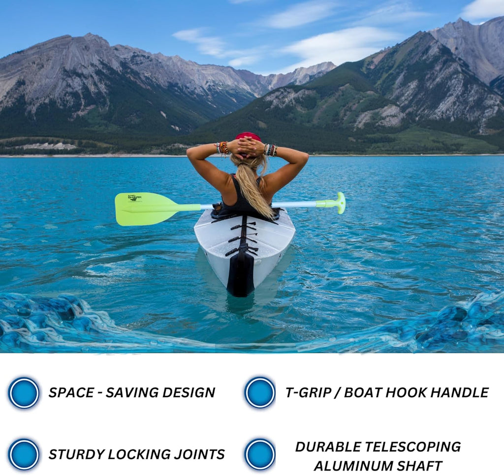 Premium Telescoping Emergency Boat Paddle- 22''-42''