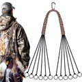 TOBWOLF Game Carrier with 12 Drops Slip Ring Duck Carrier Bird Tote Hunting Strap for Dove Bird Waterfowl Game Carrier Metal Loop Goose Hanger Hunting Game Tote Duck Hunting Gear Paracord