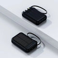 Mini solar power bank comes with a 20000mAh