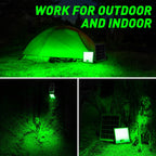 Solar Green Floodlight for Night Hunting